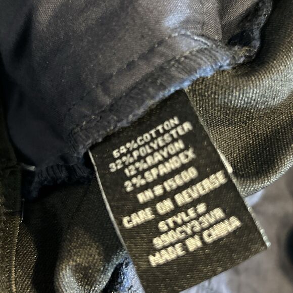 Violets And Roses Women's Navy Blue Sz 2 Chino Pants stretchy Trousers - Picture 10 of 10